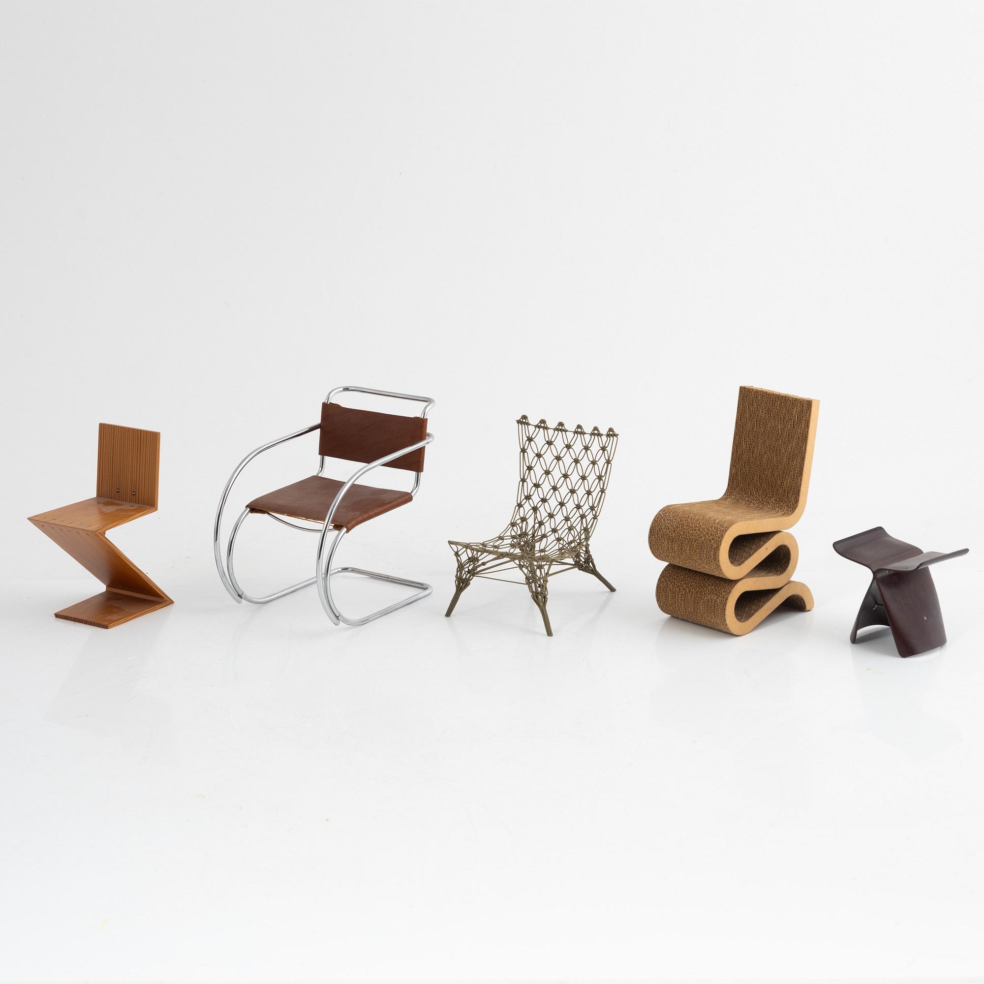 Miniatyrer, 5 st, Vitra Design Museum.