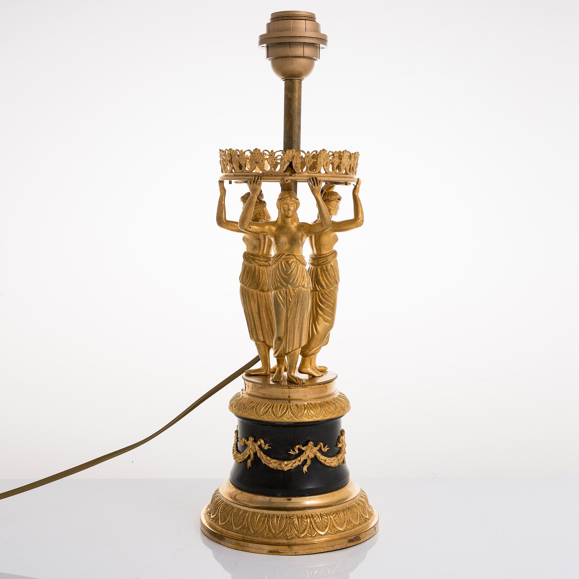 BORDSLAMPA, empire, Ryssland 1800-talets första hälft.