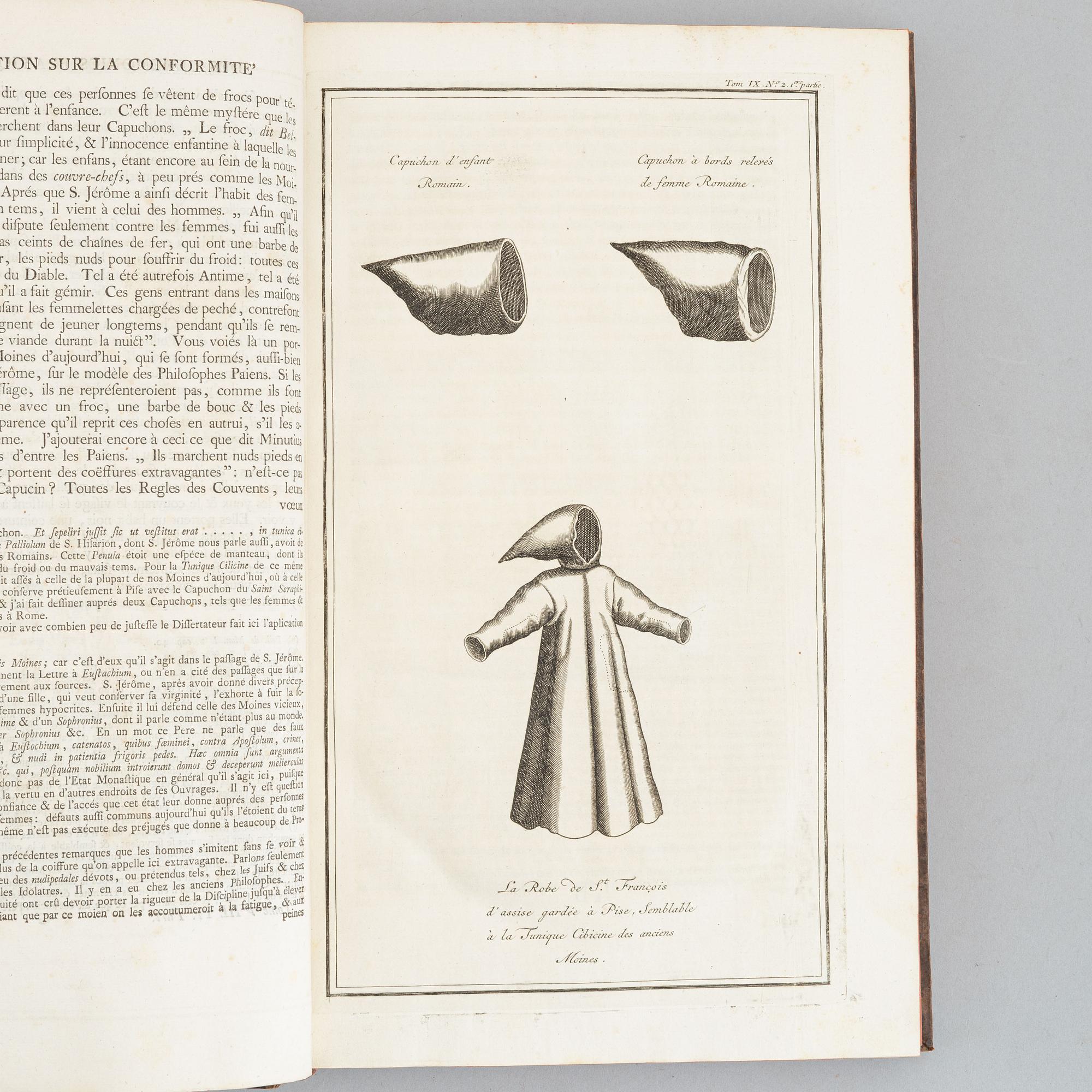 With 248 engraved plates relating to religious costumes and ceremonies, including distant lands such as China, 9 vols.