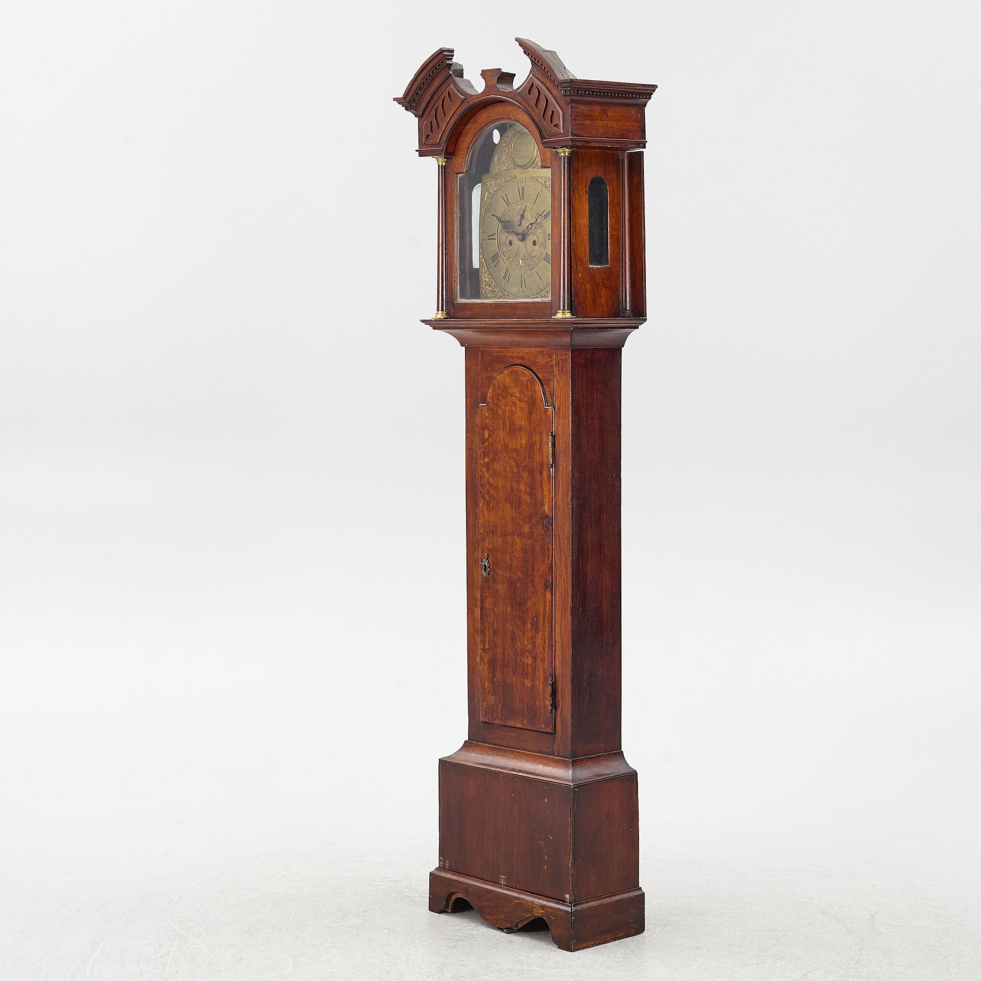 Longcase clock, circa 1800, signed Coleman & Co, Falkirk.