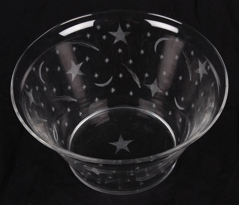 SKÅL, glas, Edward Hald, Orrefors.