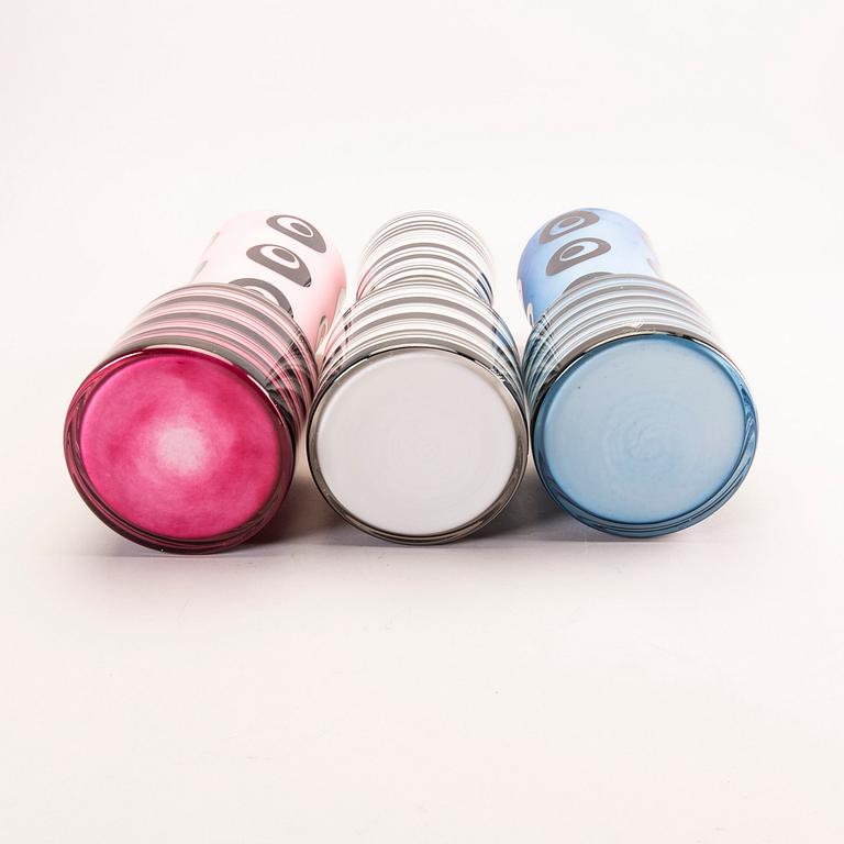 Per B Sundberg, vaser 3 st signerade Orrefors.