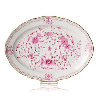 466. A Large 'Indianische Blumen' serving dish, Meissen, 19th century.