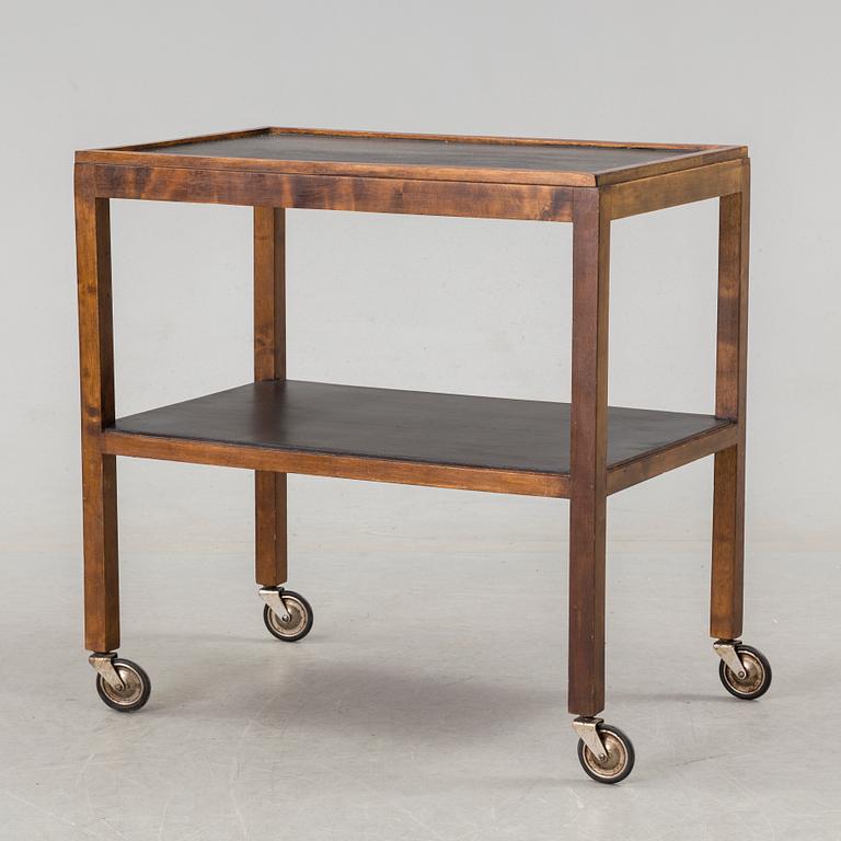 a serving trolley from the middle of the 20th century.
