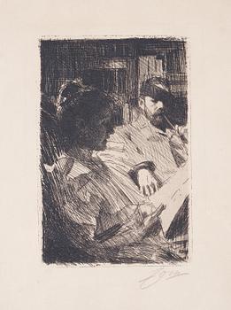 Anders Zorn, "Reading" (Mr. and Mrs. Charles Deering).