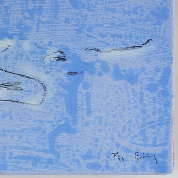 Magnus Berg, blandteknik på duk, signerad. Daterad 2010 a tergo.