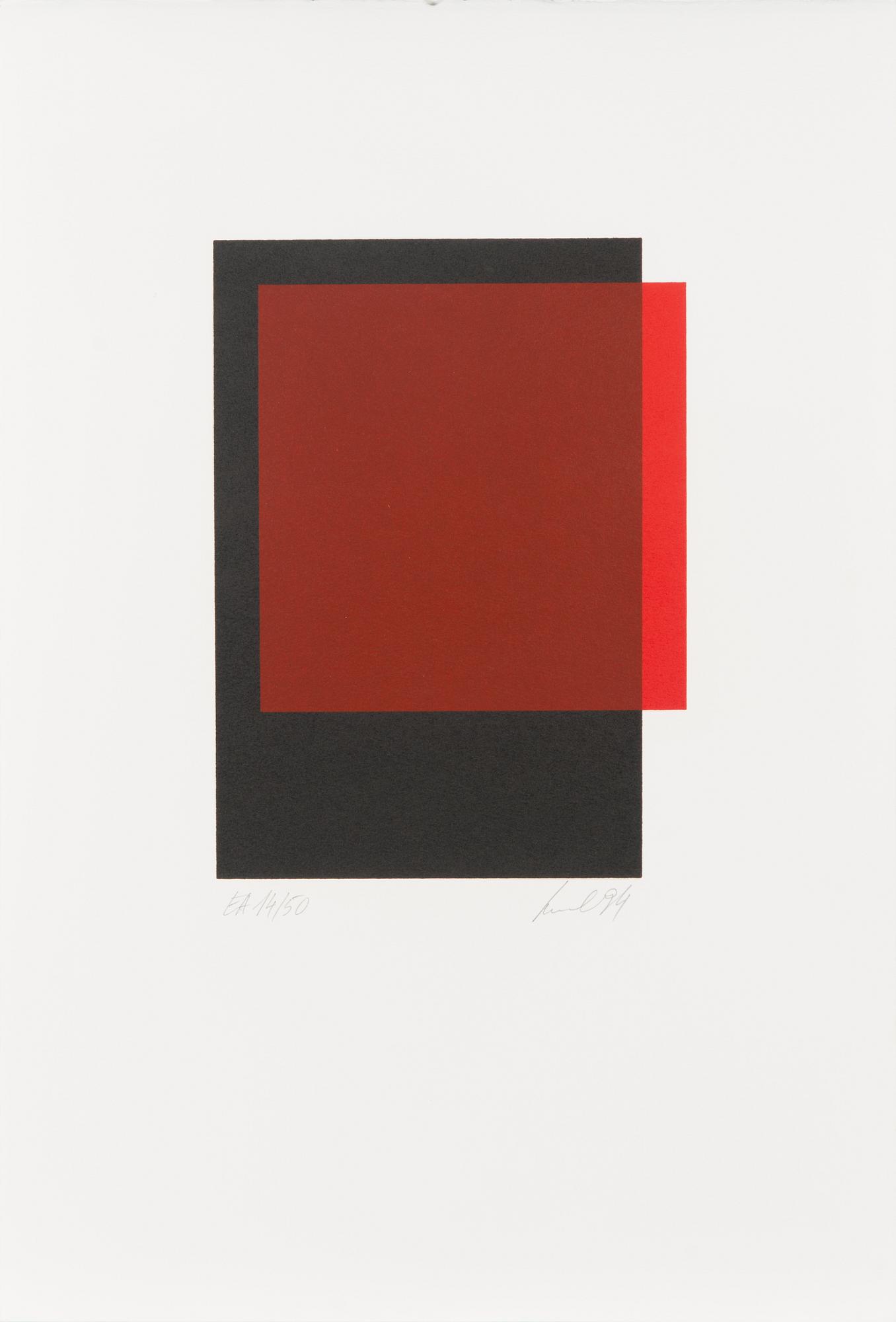 Portfolio of ten serigraphs, signed and dated -94, numbered EA 14/50.