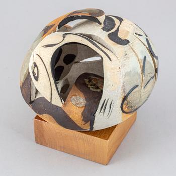CARL-HARRY STÅLHANE, a unique stoneware sculpture, Rörstrand, Sweden 1960/70's.