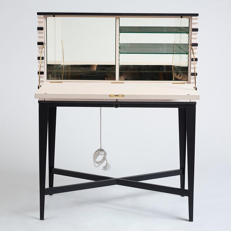 Attila Suta, a bar cabinet, executed in his own studio, the first one executed, Stockholm 2020.