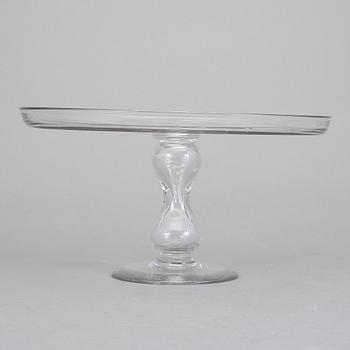 KREDENSFAT / TÅRTFAT, glas, 1900-talets första hälft.