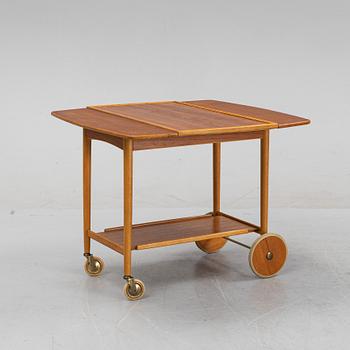 A teak 'Rullan' serving trolley by Ove Blidberg for Nadersson & Hagsjö, designed ca 1959.