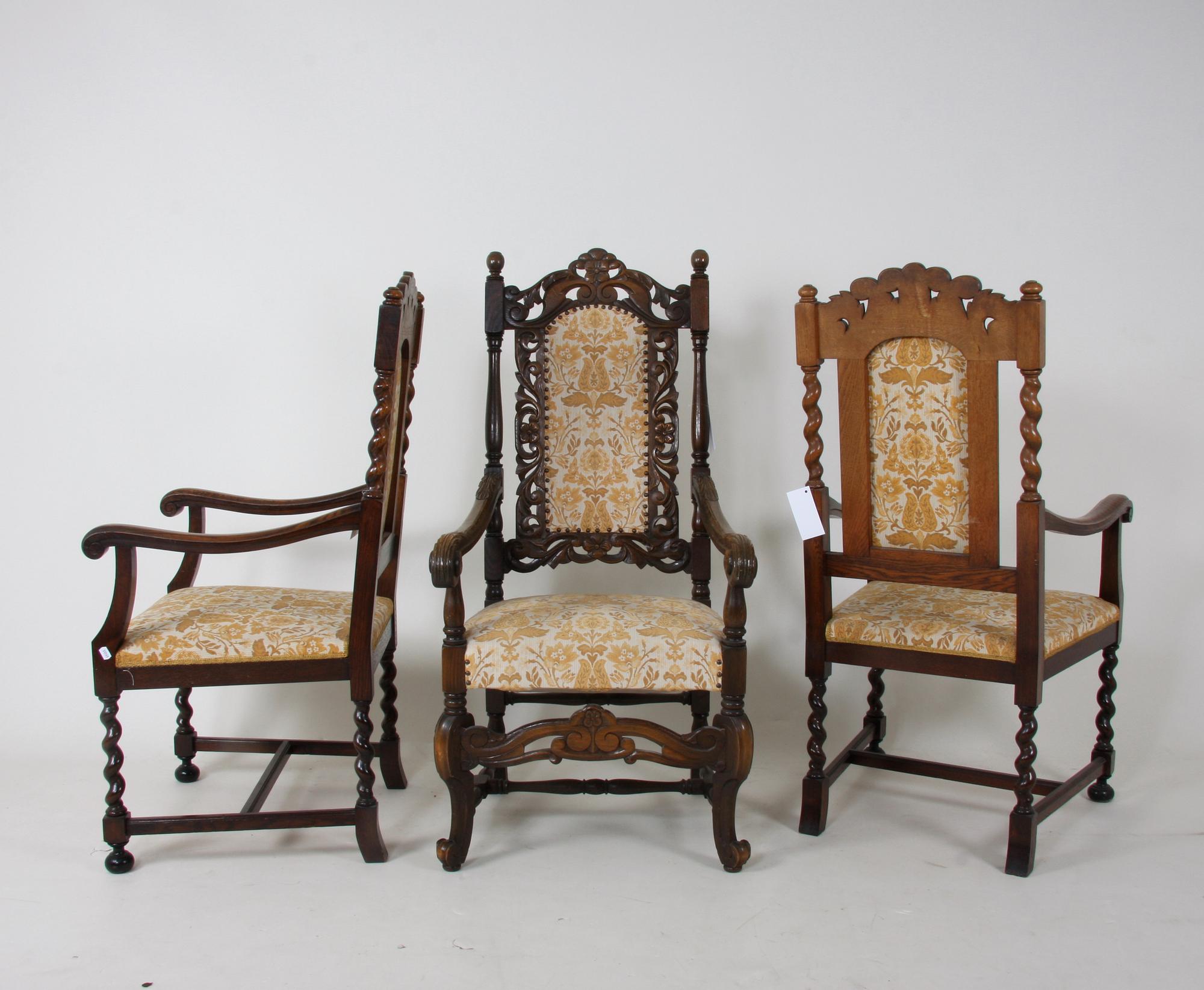 MATSALSMÖBLEMANG, 12+1 delar, barockstil.