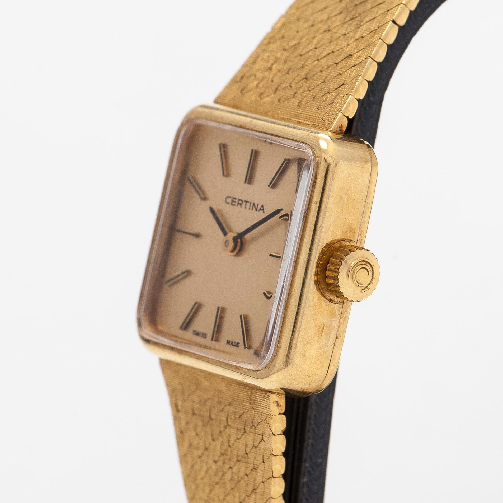 Certina, wristwatch, 19 x 19 mm.