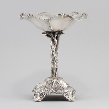 SKÅL PÅ FOT, silver, Anders Rothman d.y, Örebro, 1866. Vikt 450 g.