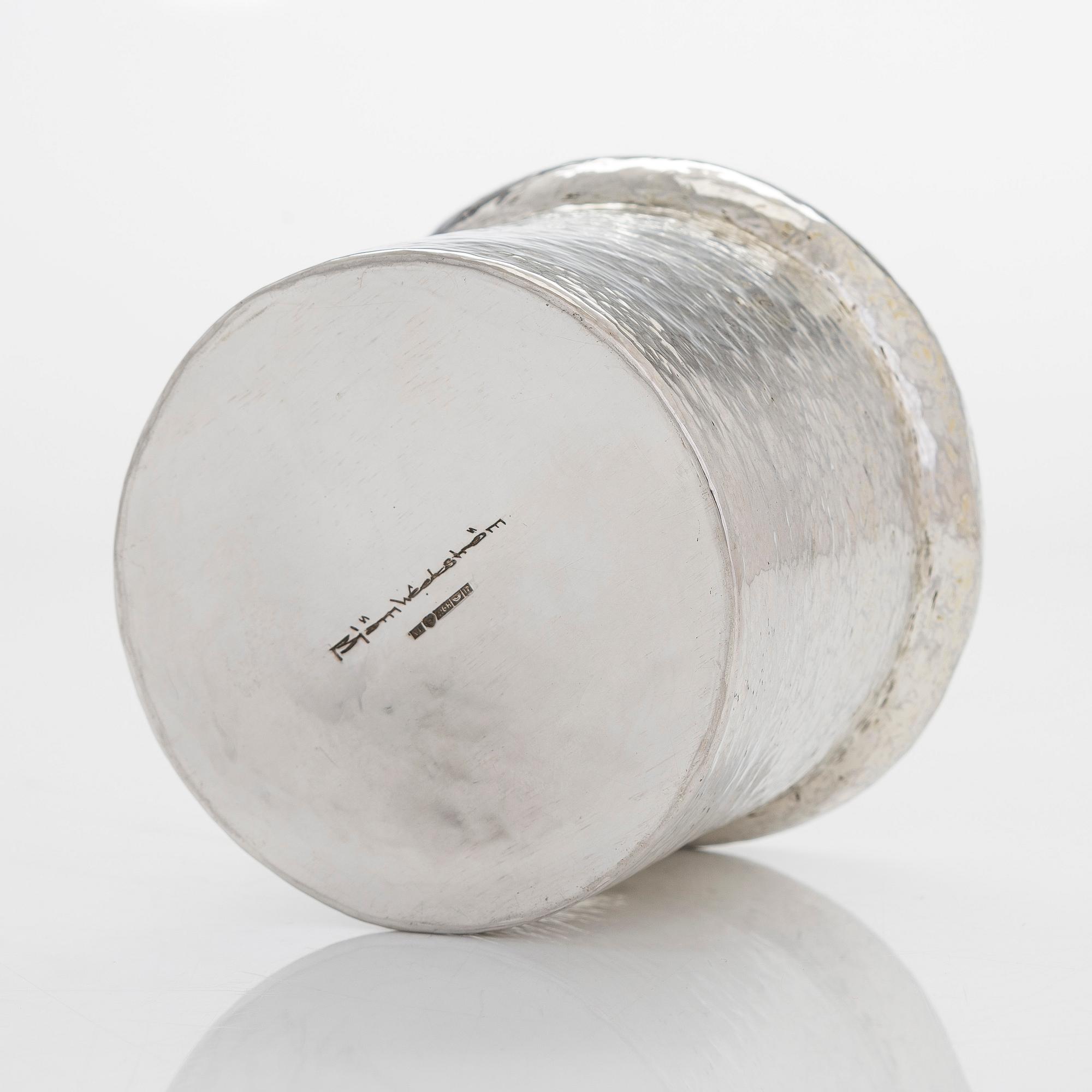 Björn Weckström, a silver jar, Helsinki 1962.