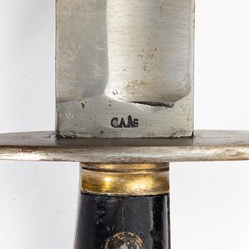 A Swedish cutlass 1810 pattern, with scabbard.