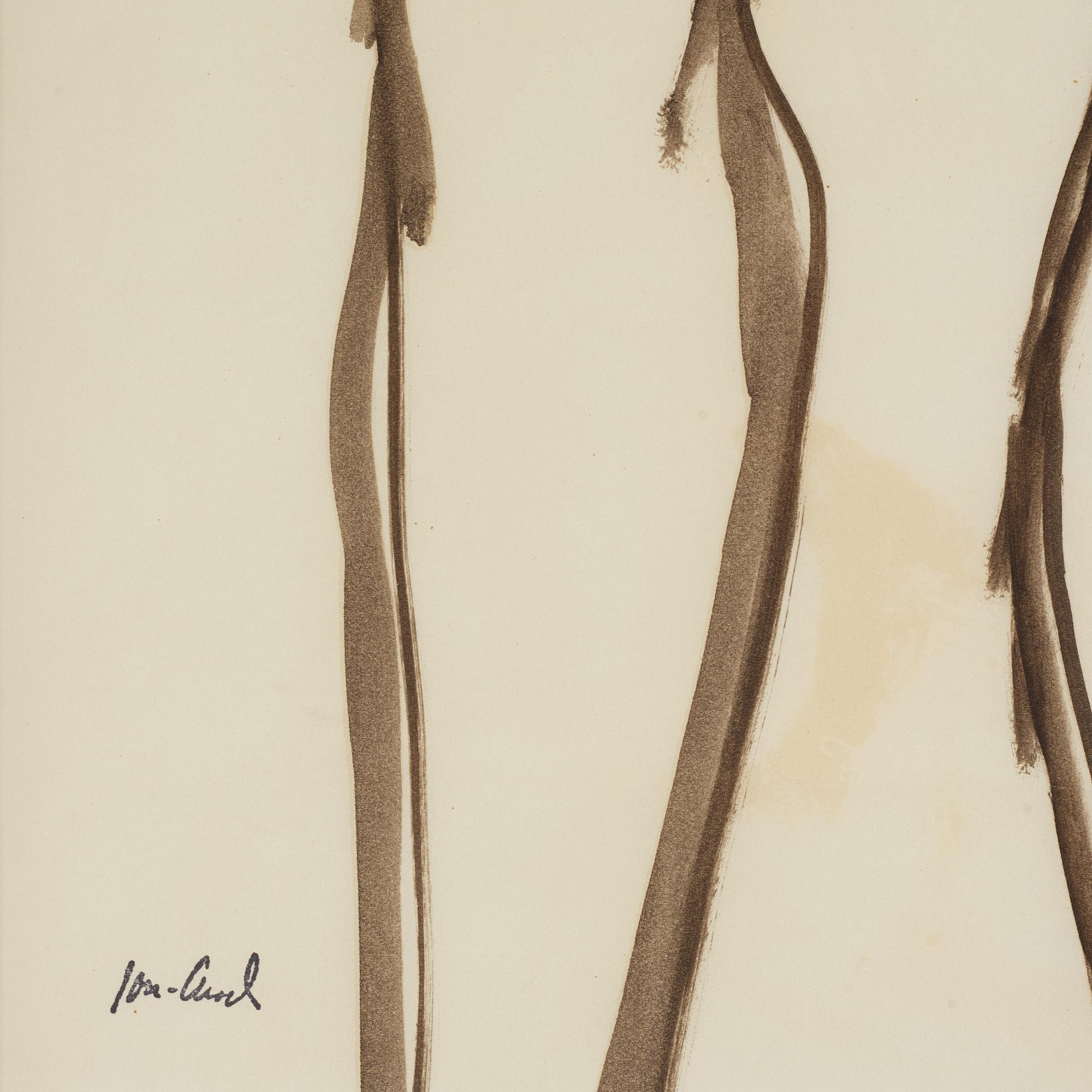 John Jon-And, watercolour, stamped signature.