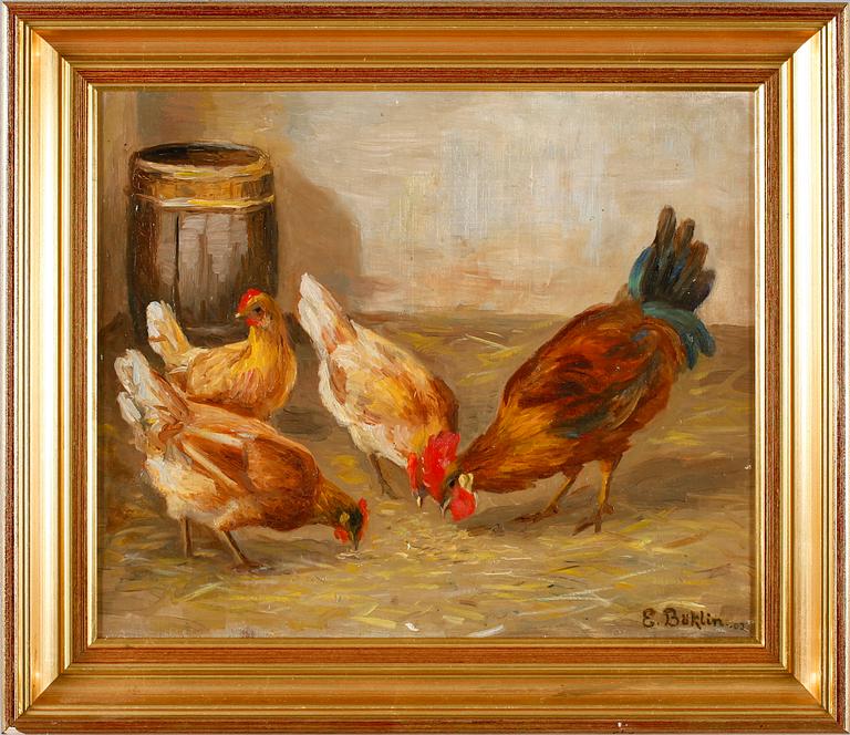 E BÖKLIN, olja på duk, signerad och daterad -03.