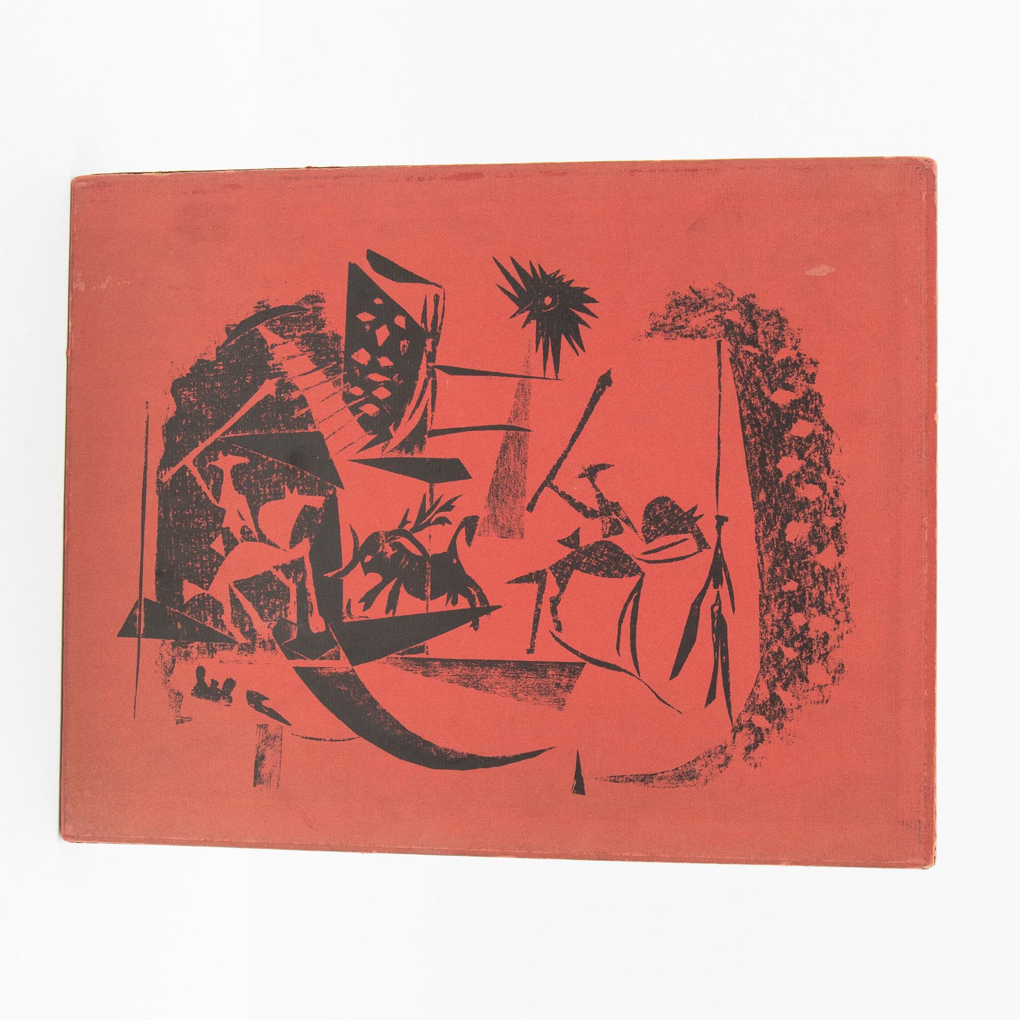 Pablo Picasso, bok, "Toreros", med fyra litografier, André Seuret, Monte Carlo, 1961.