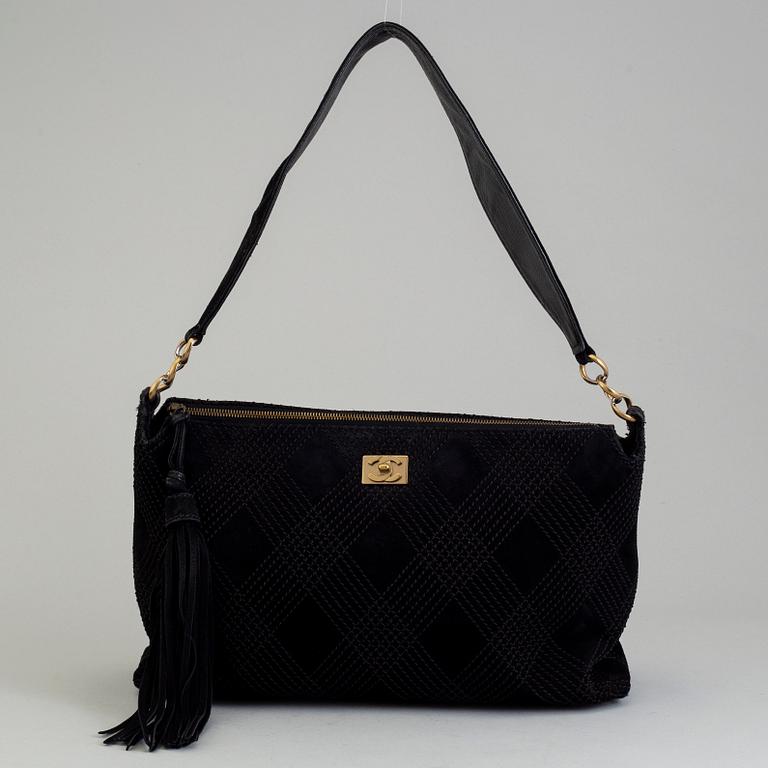 CHANEL, "Wild Stitch Suede Shoulder Bag", 2002-03.