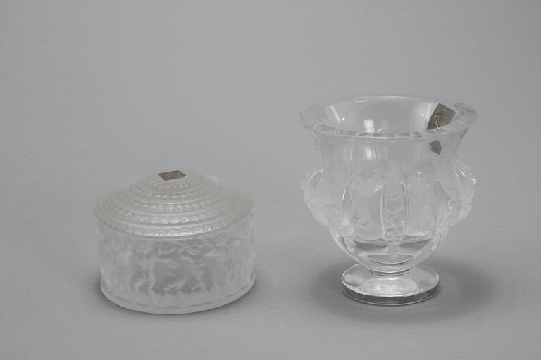 PARTI GLAS, 4 delar, Lalique, Frankrike, 1900-talets andra hälft.