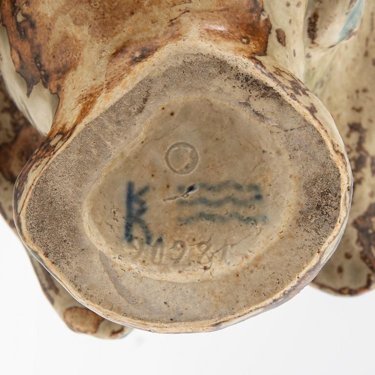 Knud Kyhn, figurine signed Royal Copenhagen Denmark stoneware.