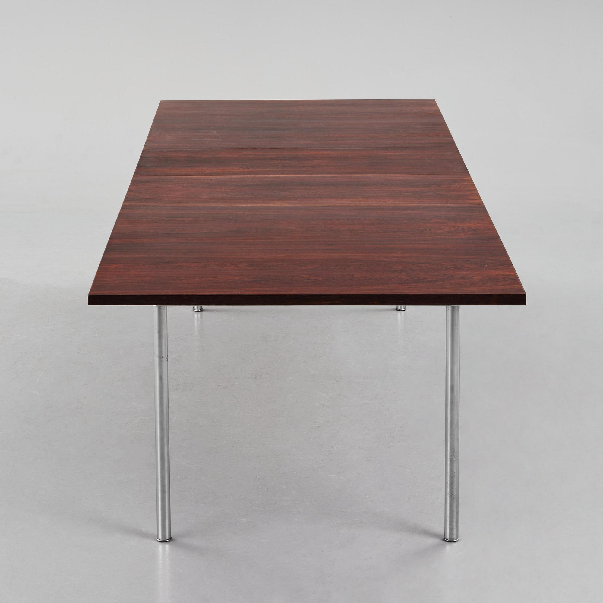 Hans J. Wegner, a rosewood "AT-322" table, Andreas Tuck, Denmark, 1960s.