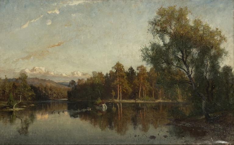 Olof Arborelius, oil on canvas, signed and dated 1881.
