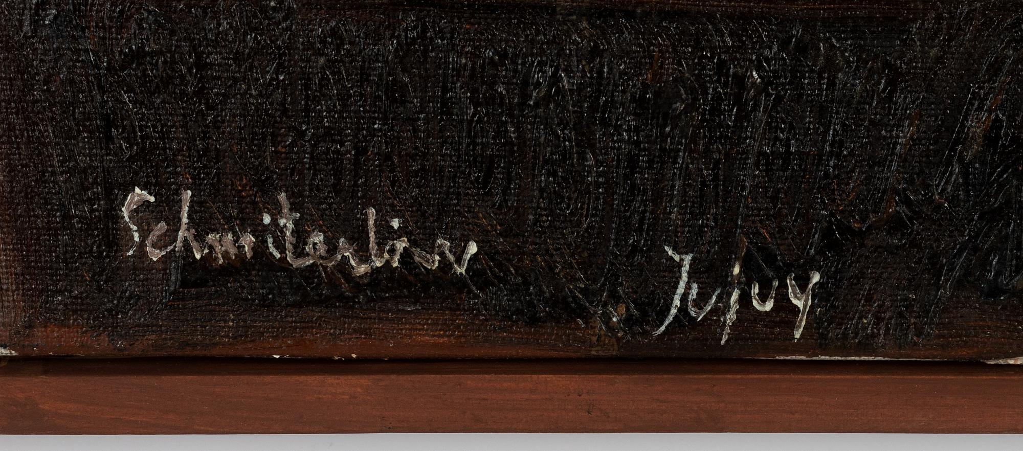 Bertram Schmiterlöw, oil on canvas, signed.
