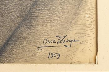 OWE ZERGE, a signed and dated drawing.