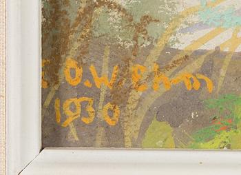 Eric O. W. Ehrström, gouache, signed and dated 1930.
