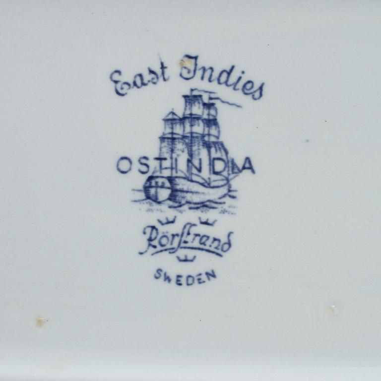 SERVISDELAR, 56 st, porslin, "Ostindia", Rörstrand, 1900-talets andra hälft.