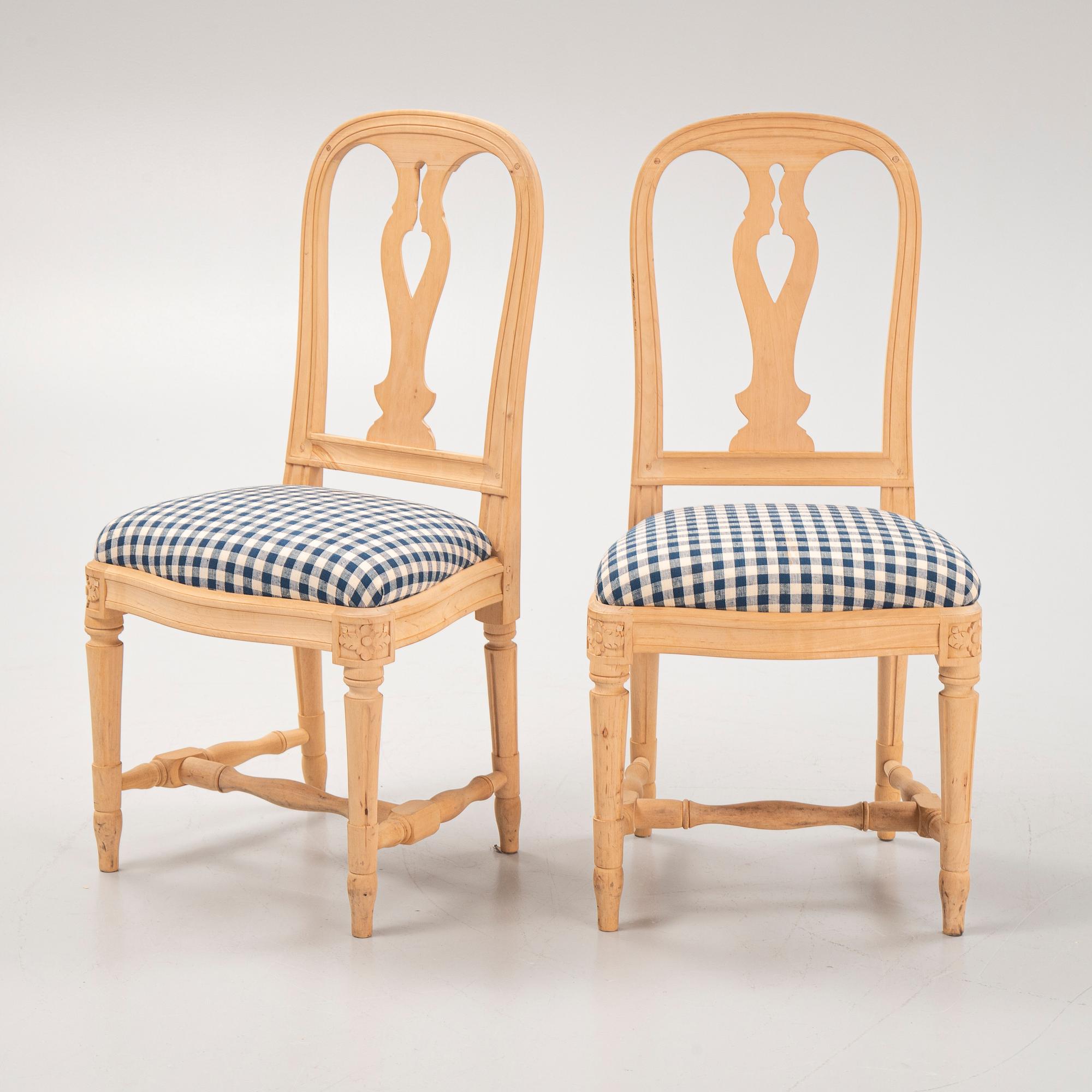 Stolar, 10 st, "Hallunda", ur IKEAs 1700-talsserie, 1990-tal.