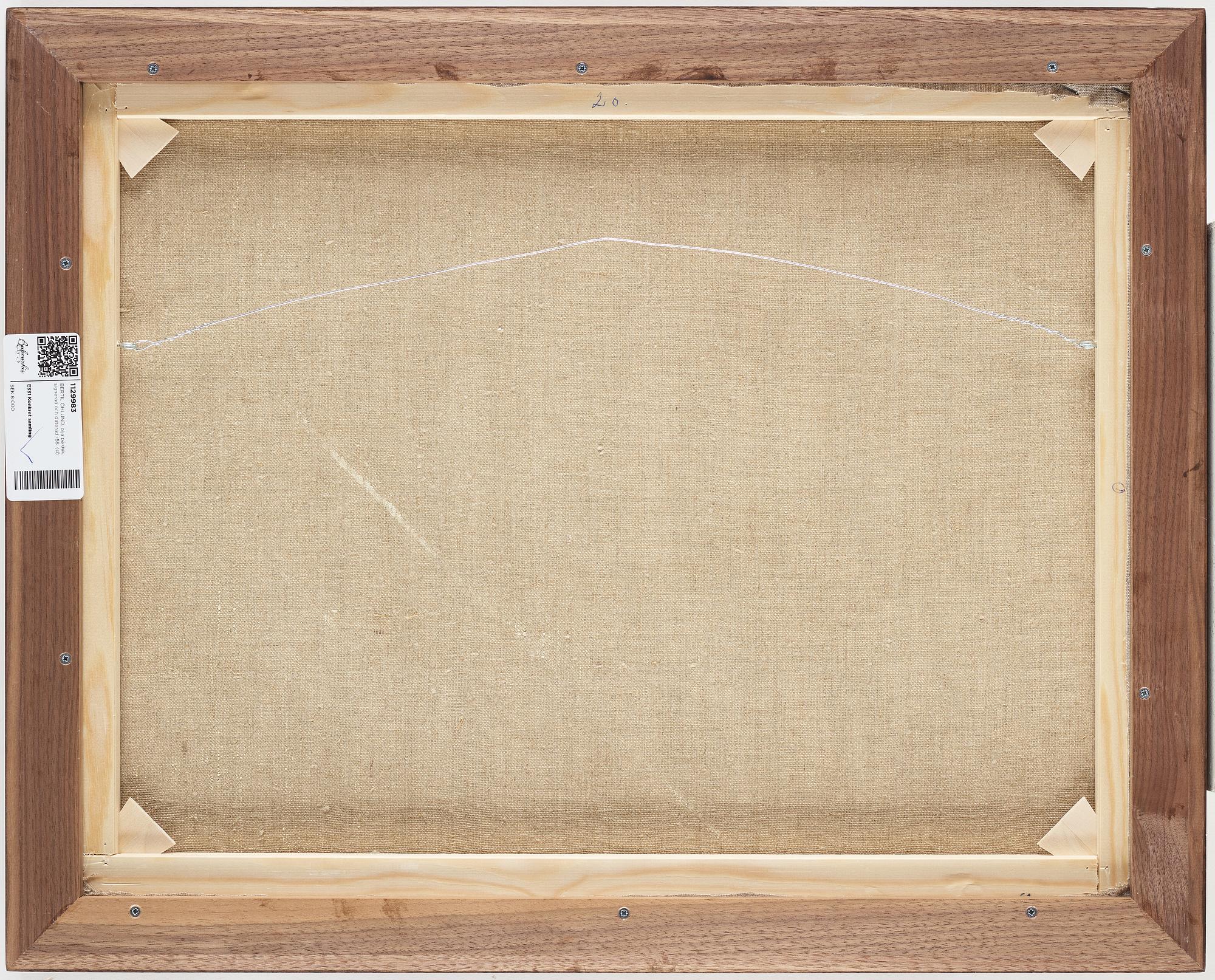 BERTIL ÖHLUND, olja på duk, signerad och daterad -58.