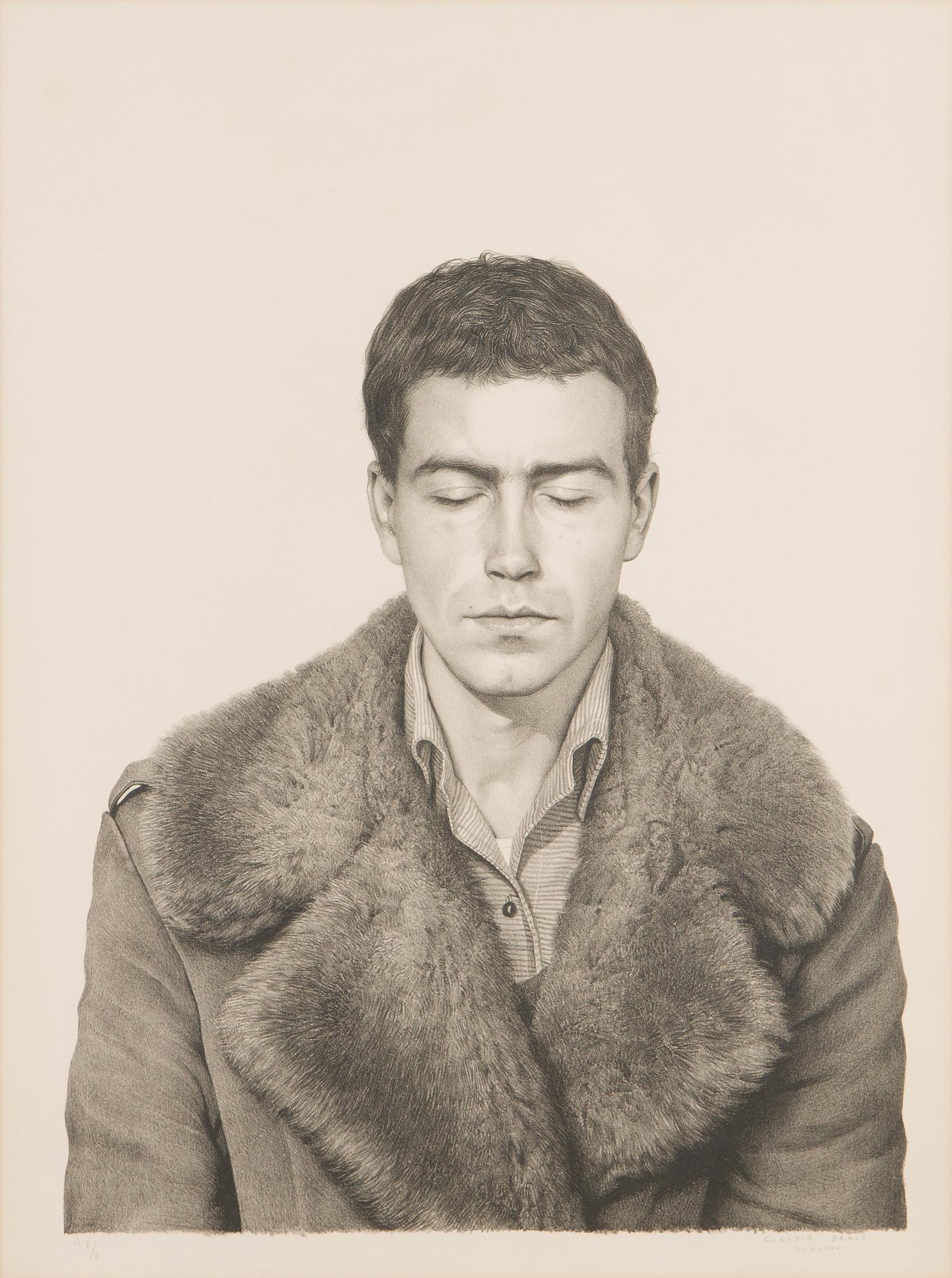 Claudio Bravo, "Fur Coat Front" (1976).