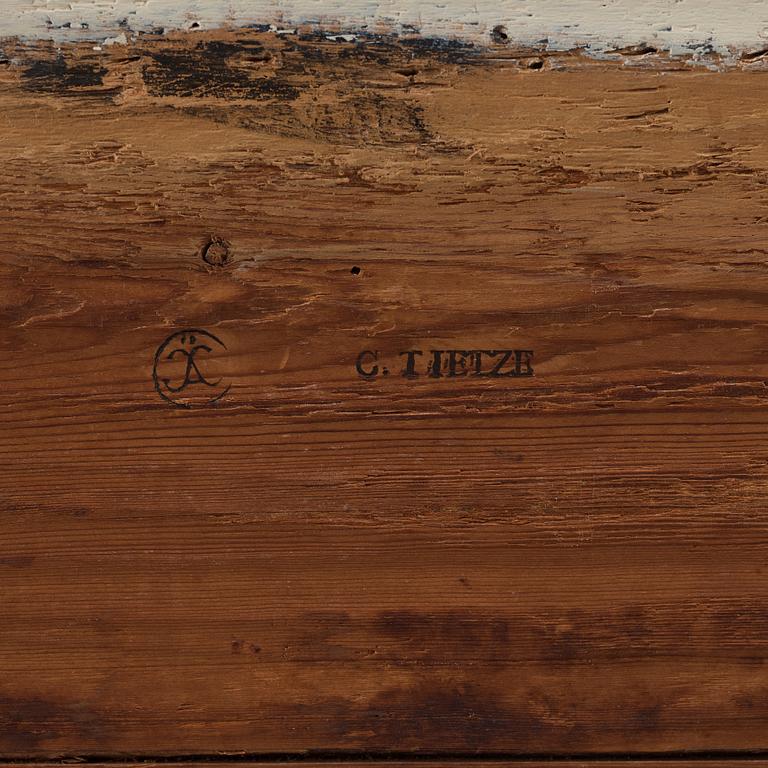 A Swedish Rococo sofa by C Tietze.