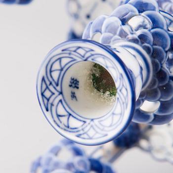 A PAIR OF DANISH CANDELABRAS, porcelain Royal Copenhagen, 1890s.