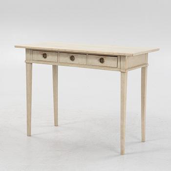 A Gustavian style side table, around 1900..