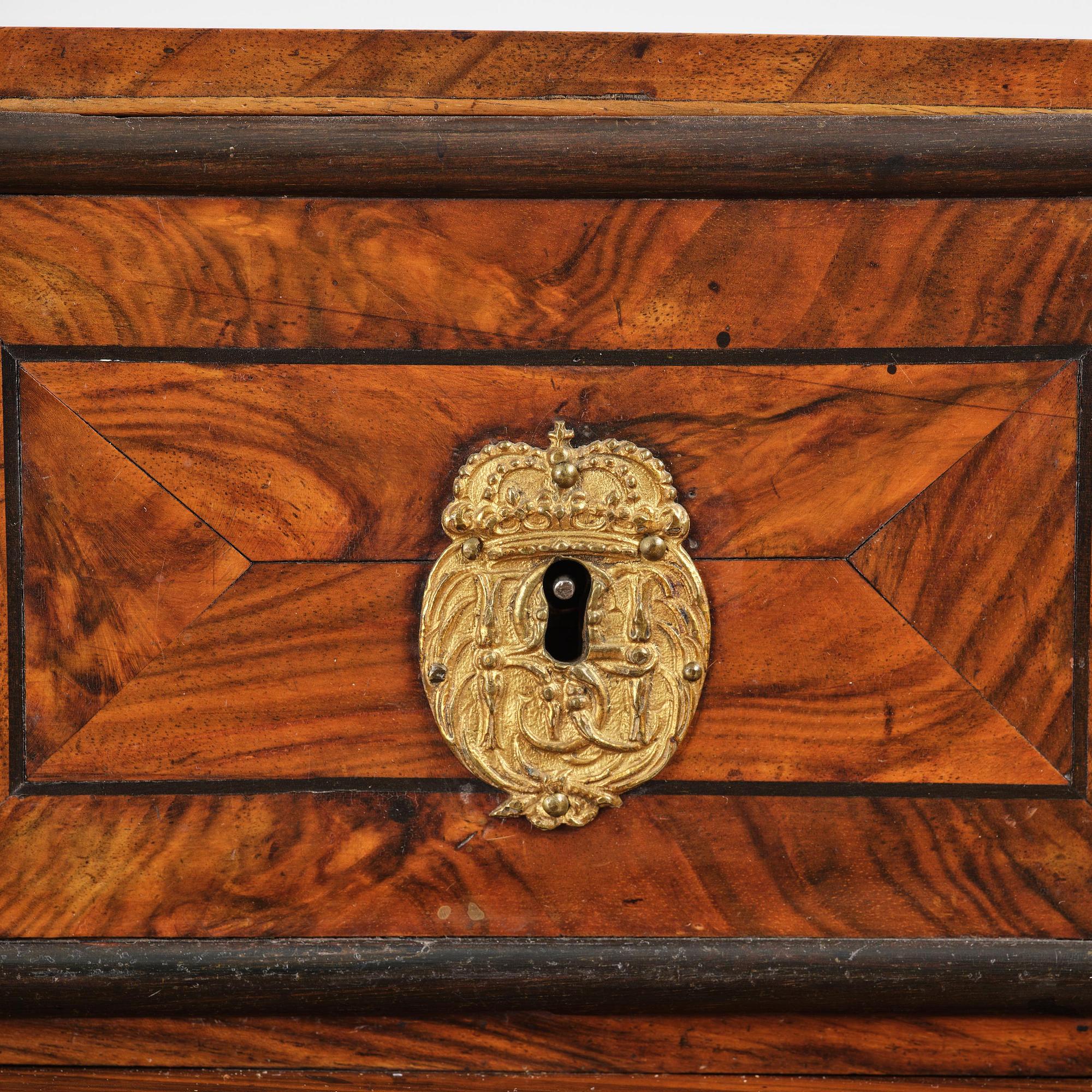 A Swedish Baroque Royal writing desk, by Hindrich von Hachten Ordered for the queen Hedvig Eleonora (1636-1715) 1683.