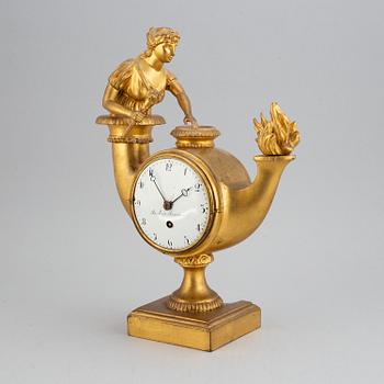 A 19th century Empire mantle clock.