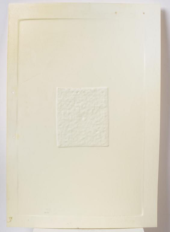Helen Marten, vacuum formed matzoh cracker, ABS plastic, stainless steel. 2010.