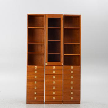 Göran Malmvall, three bookcases with drawers, 'KA72', Karl Andersson & Söner, Husqvarna.