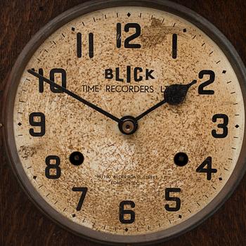 A Time Recorder from Blick Time Recorders Ltd, England, early 20th Century.