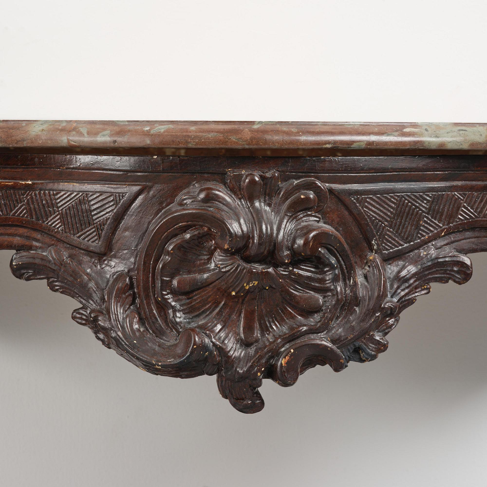 A rococo console table by A. Flodin (master in Stockholm 1758-74).