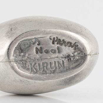 Lars Pirak, a pewter salt cellar.