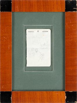 BRUNO LILJEFORS, blyertsteckningar 3 st, sign.