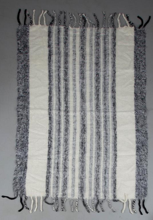 PLÄD, mohair, Lena Rewell, "Chinchilla" 1970-tal.