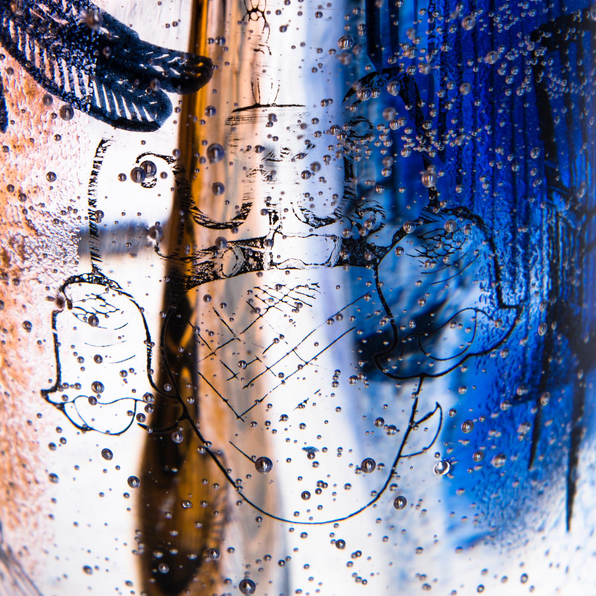 SINI MAJURI, glasskulptur, signerad Sini Majuri.