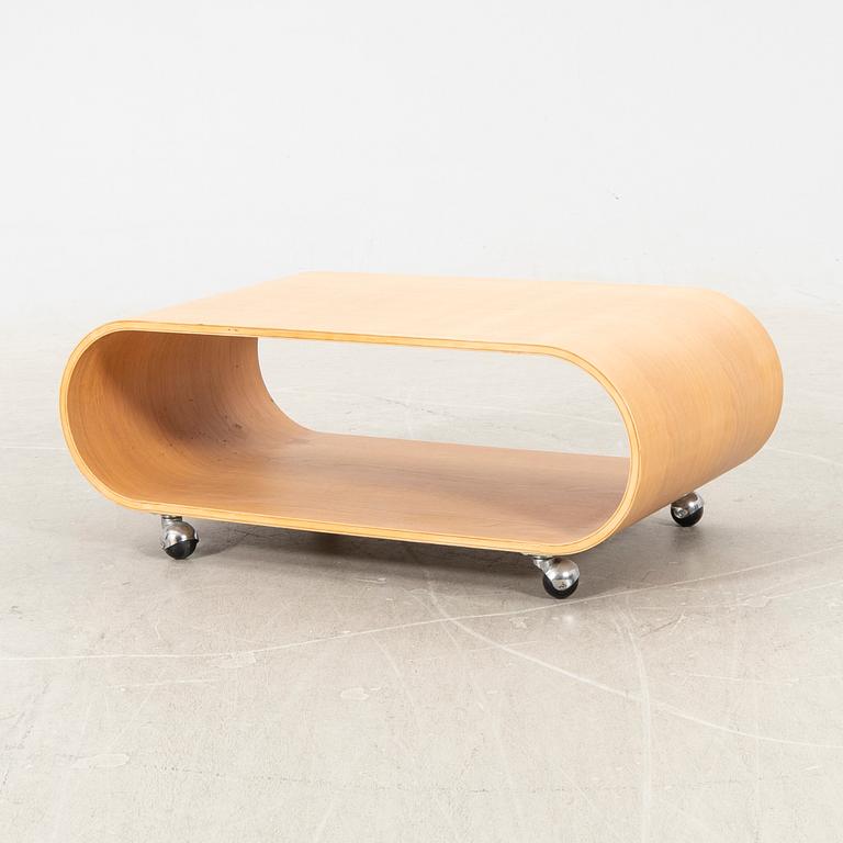 Peter Eklås, coffee table / media bench, "Velodrome", Designtorget, 2000s.
