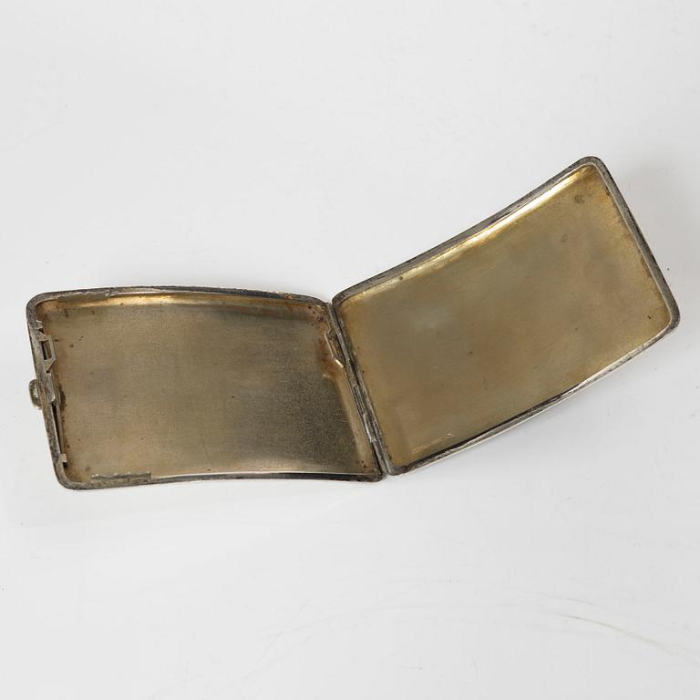 A silver cigarette /calling card case, China, Zee Sung, early 20th century.